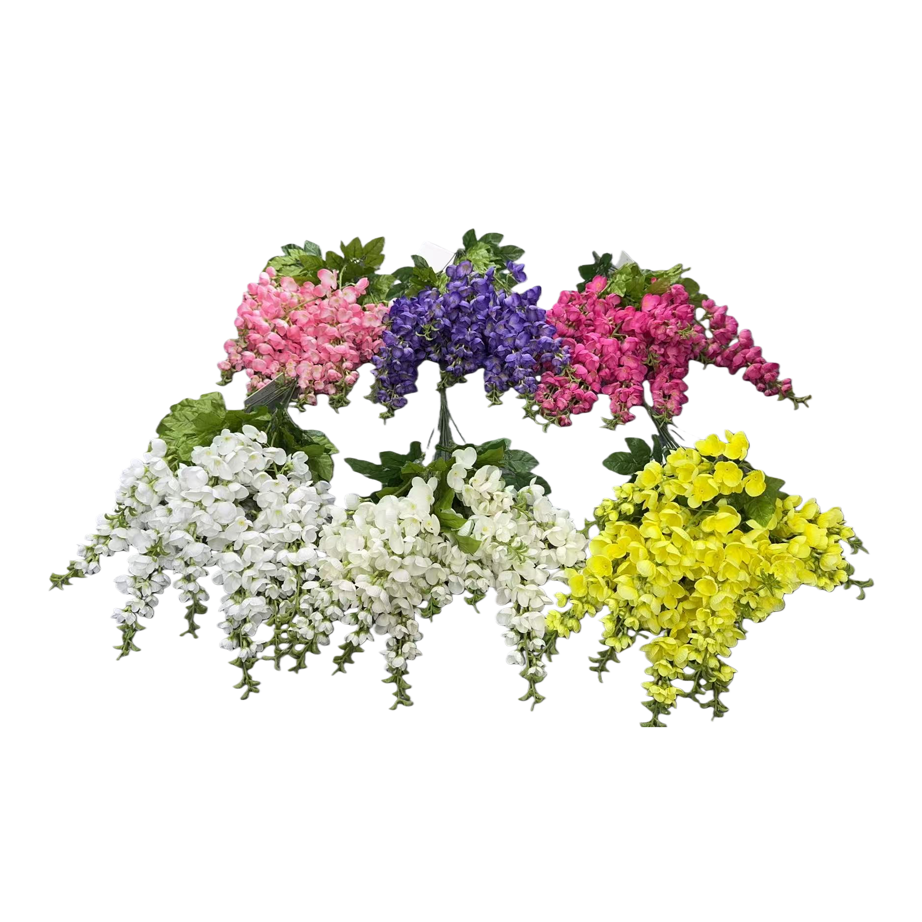 Monet's Garden colorful simulated plastic bouquets, handcrafted flower materials, artificial flowers Item Picture