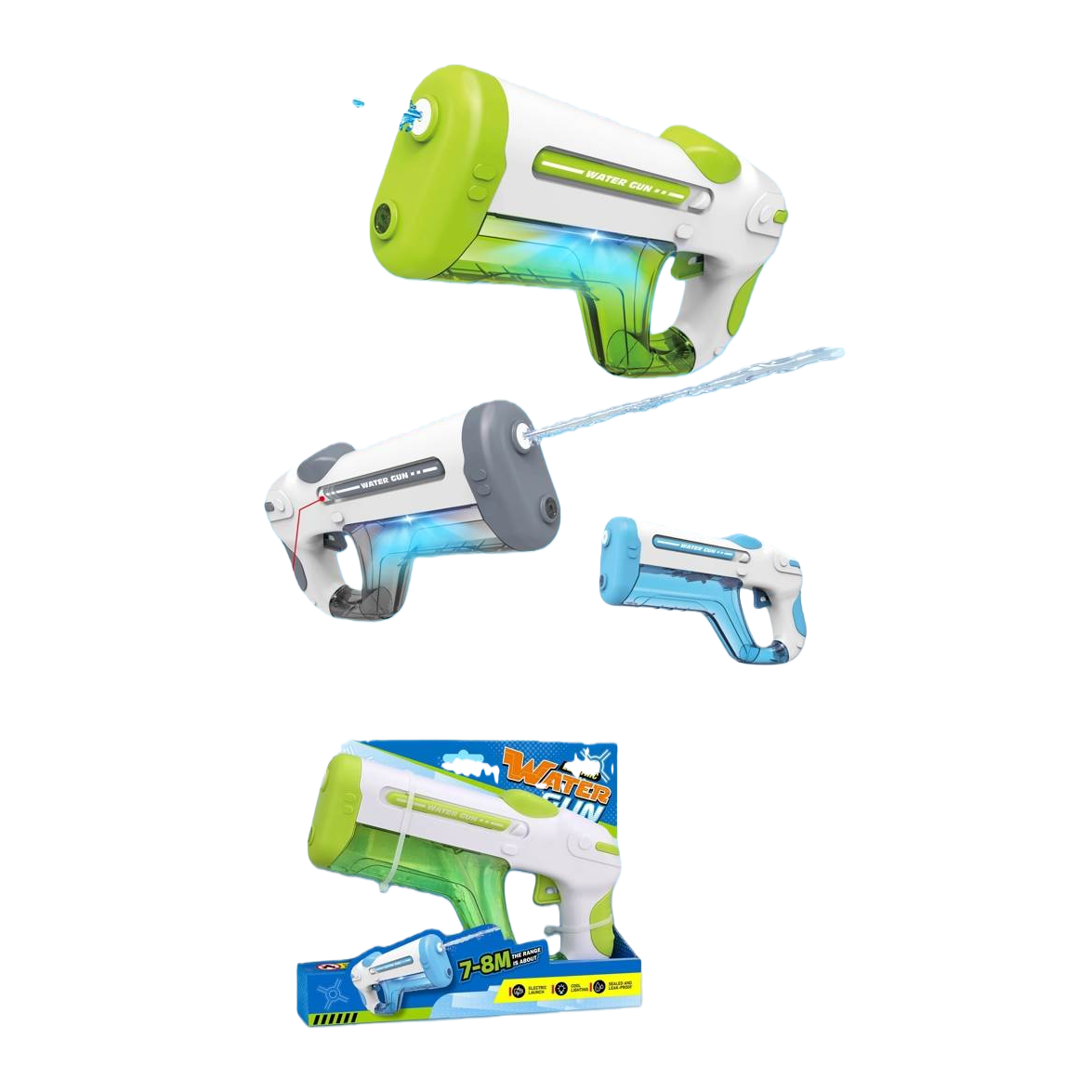 Electric car wash water gun, pet bath water gun, car wash machine water gun, 1800W high pressure, portable
