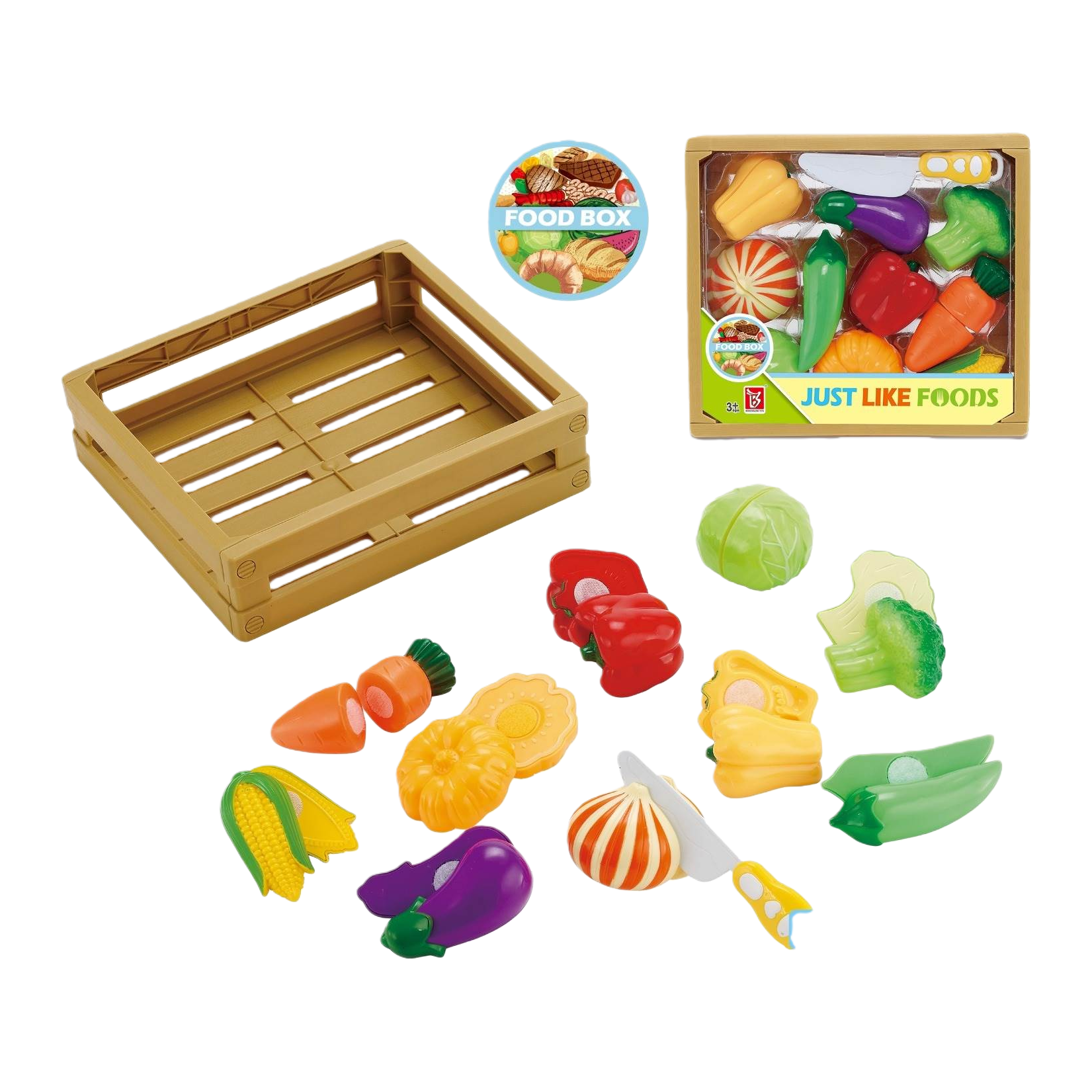 Simulation fruit and vegetable toy set, plastic fruit and vegetable food play buns kneading fun DIY accessories miniature model