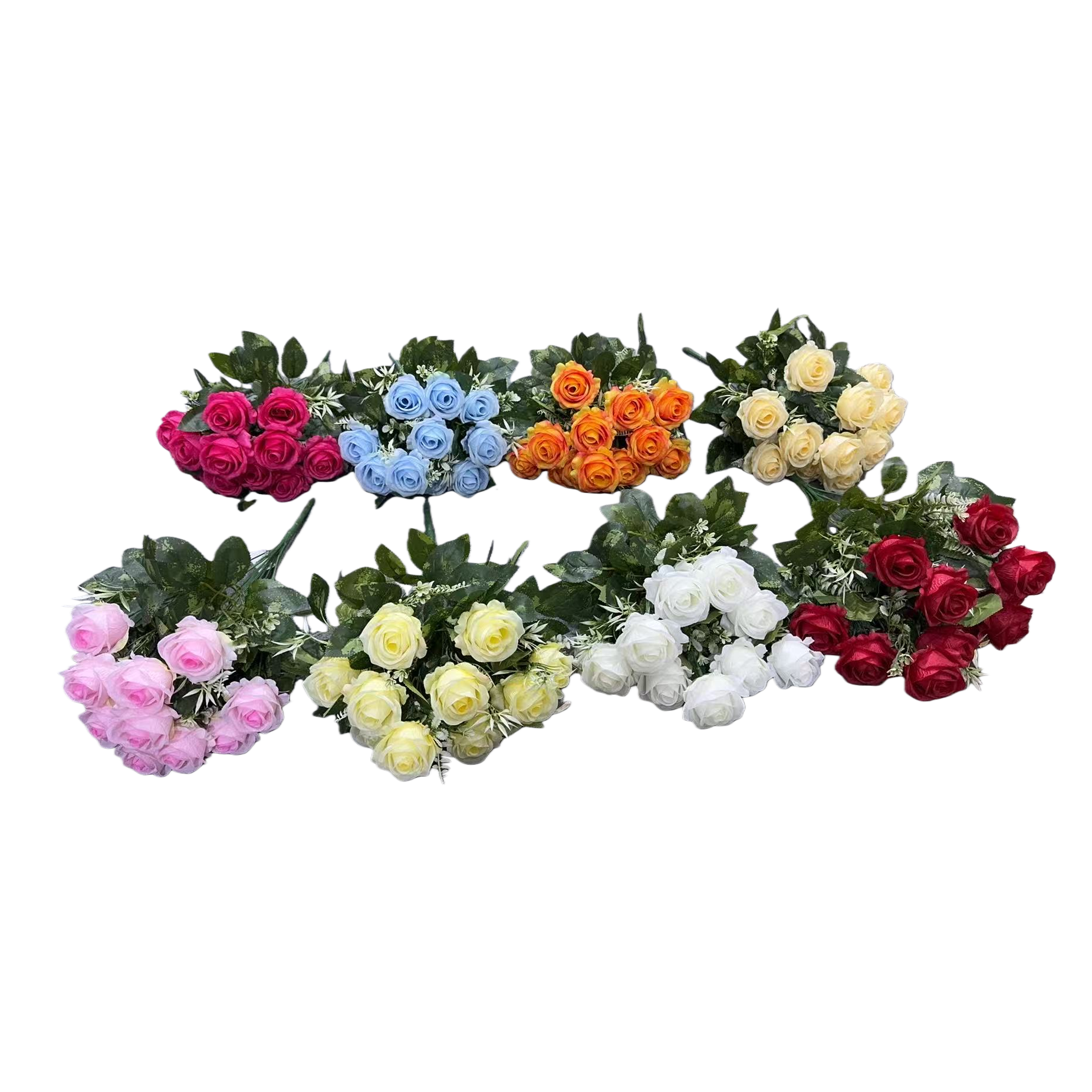 "Realistic color rose bouquet, special rose petal pieces for meeting in person, Flowers realistic roses. Item Picture