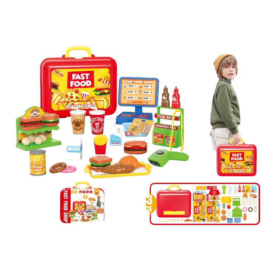 Children's kitchenware toys, fast food restaurant sets, mini kitchen toys, girls' small toys
