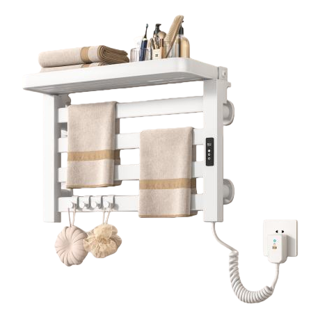 White electric towel rack, other electric heating equipment, household bathroom heating towel rack, double-layer 2+2 Item Picture
