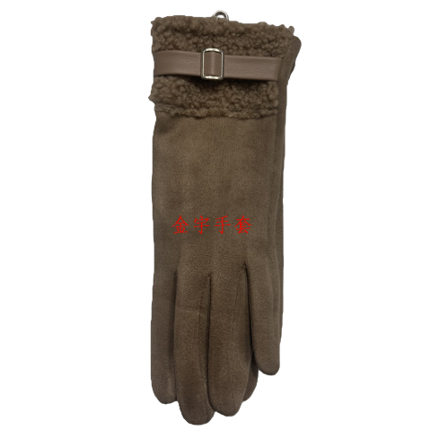 European AA version simple and fashionable extended suede fleece gloves