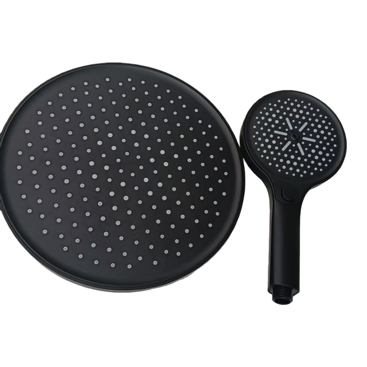 Black household pressurized showerhead set for bathroom bathing and shower Item Picture
