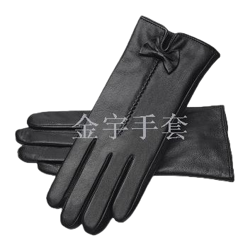 High-end genuine leather gloves for women in winter, extra-large fox fur mouth with added fleece and thickened warmth, touch screen fur mouth gloves