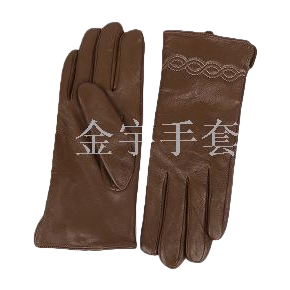 Women's winter leather gloves, long touch screen sheepskin with fleece for warmth, Han Xiu hand arm sleeves, long leather gloves for driving