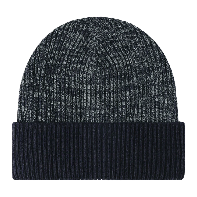 Two-tone acrylic men's and women's autumn and winter new Korean-style headwear, warm, versatile and face-enhancing, small pile pile woolen hat, cold hat Item Picture