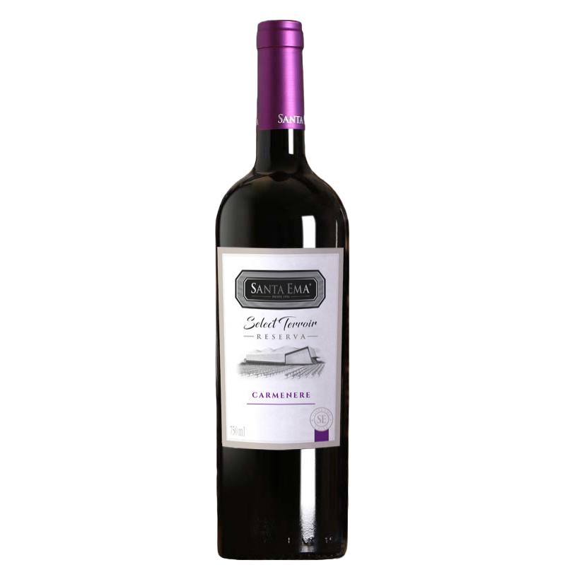 Chilean red wine imported in its original bottle, Carmenere dry red wine, is a rare and light luxury gift for banquets and festivals Item Picture