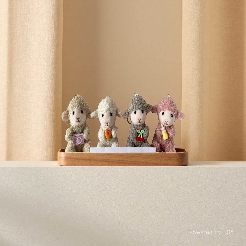 Plush sheep, plush toys, figurines, dolls, claw machines, children's toys