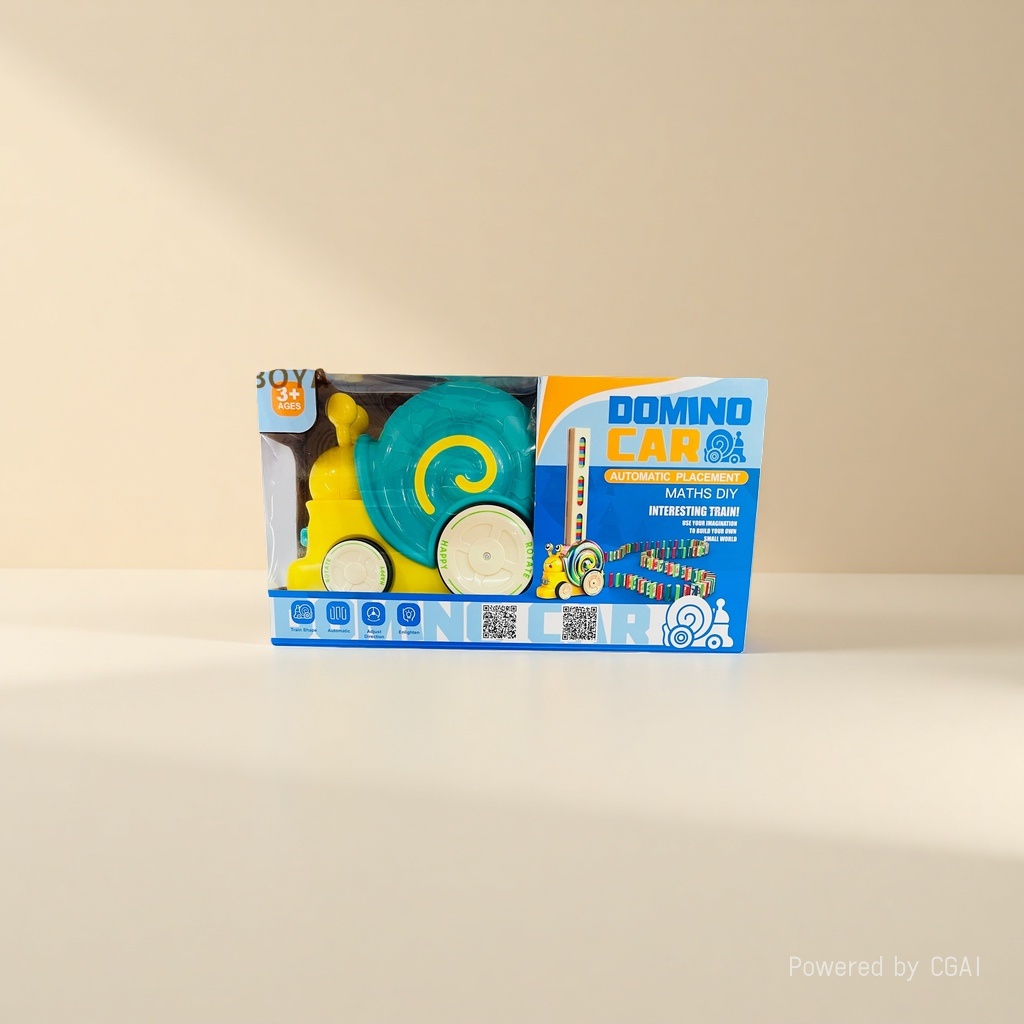 Ruoke Domino Train Toy Set Dominoes details Picture