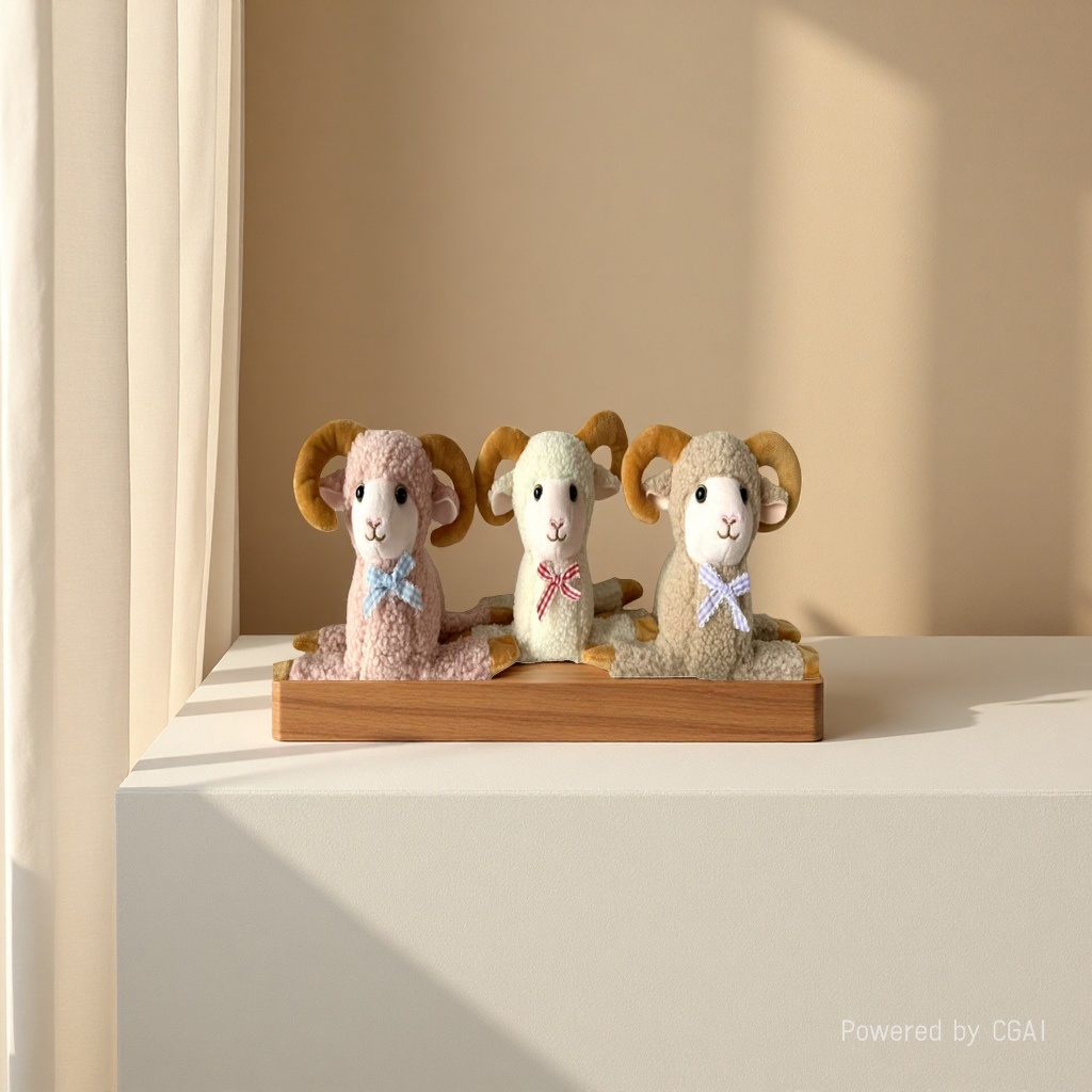 Bobo Sheep plush toys, nap pillows, soft and cute little sheep children's soothing plush toys, direct sales from the manufacturer