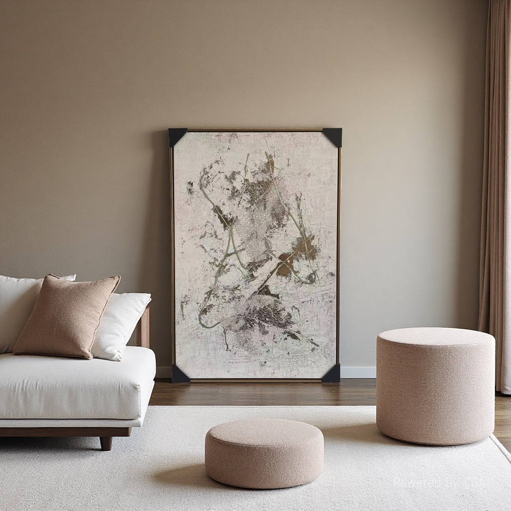 纯手绘油画高级感油画帆布画现代简约风新年客厅玄关装饰画