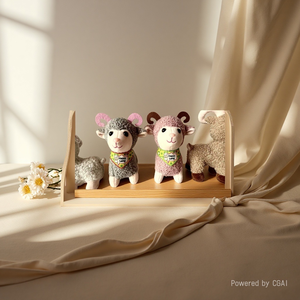 Simulación bebé oveja bonnie cute moe bebé oveja muñeca alpaca peluche juguete de boda regalo de cumpleaños para niñas Application Scenario
