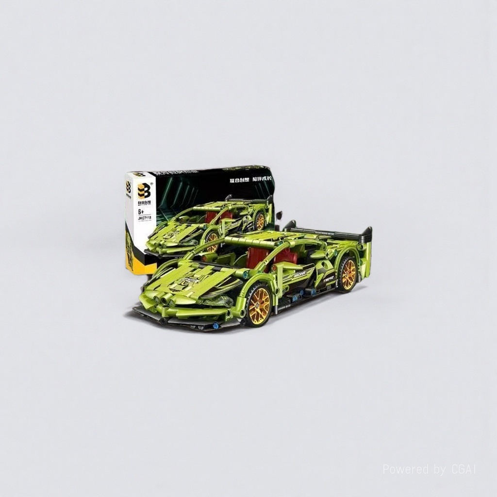 Green sports car model toys, police car toys, racing cars, acrylic car models, alloy motorcycle models Application Scenario