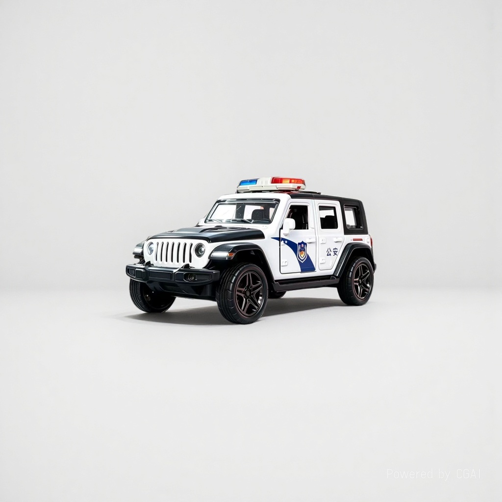 Jeep Wrangler police car alloy model toy racing car acrylic car model motorcycle model Application Scenario