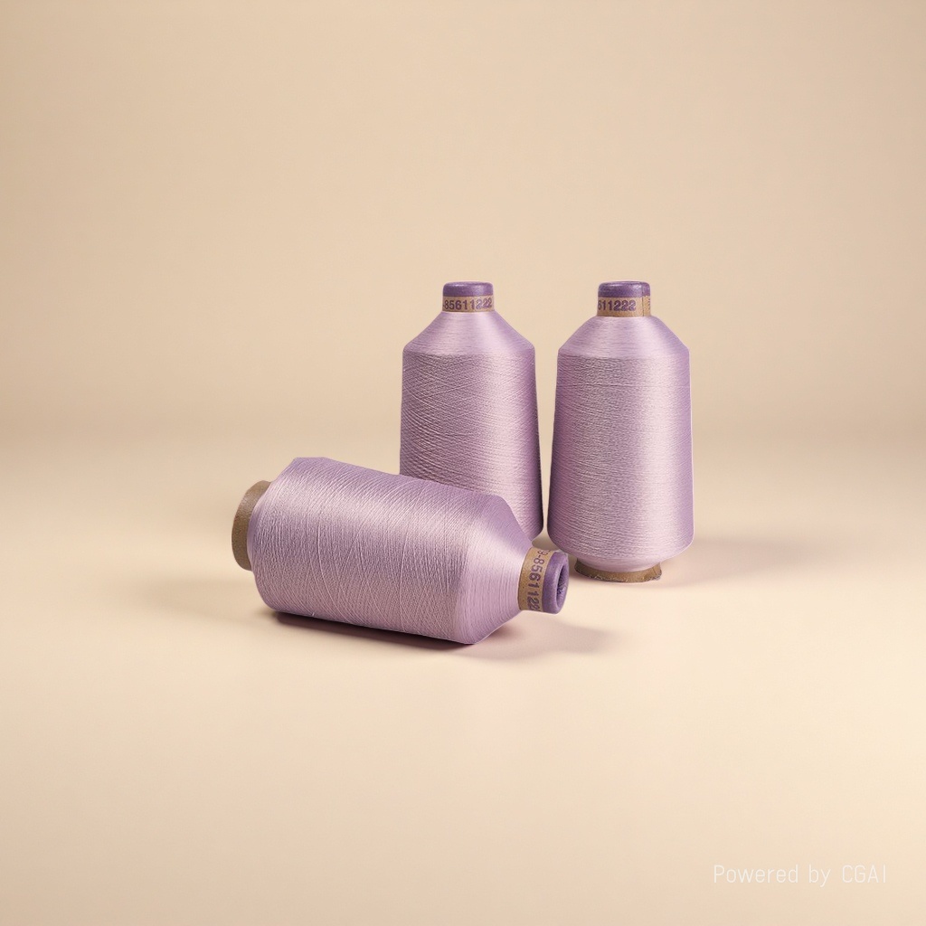 Special dyeing and overlock thread, high-elasticity silk thread, textile sewing thread details Picture