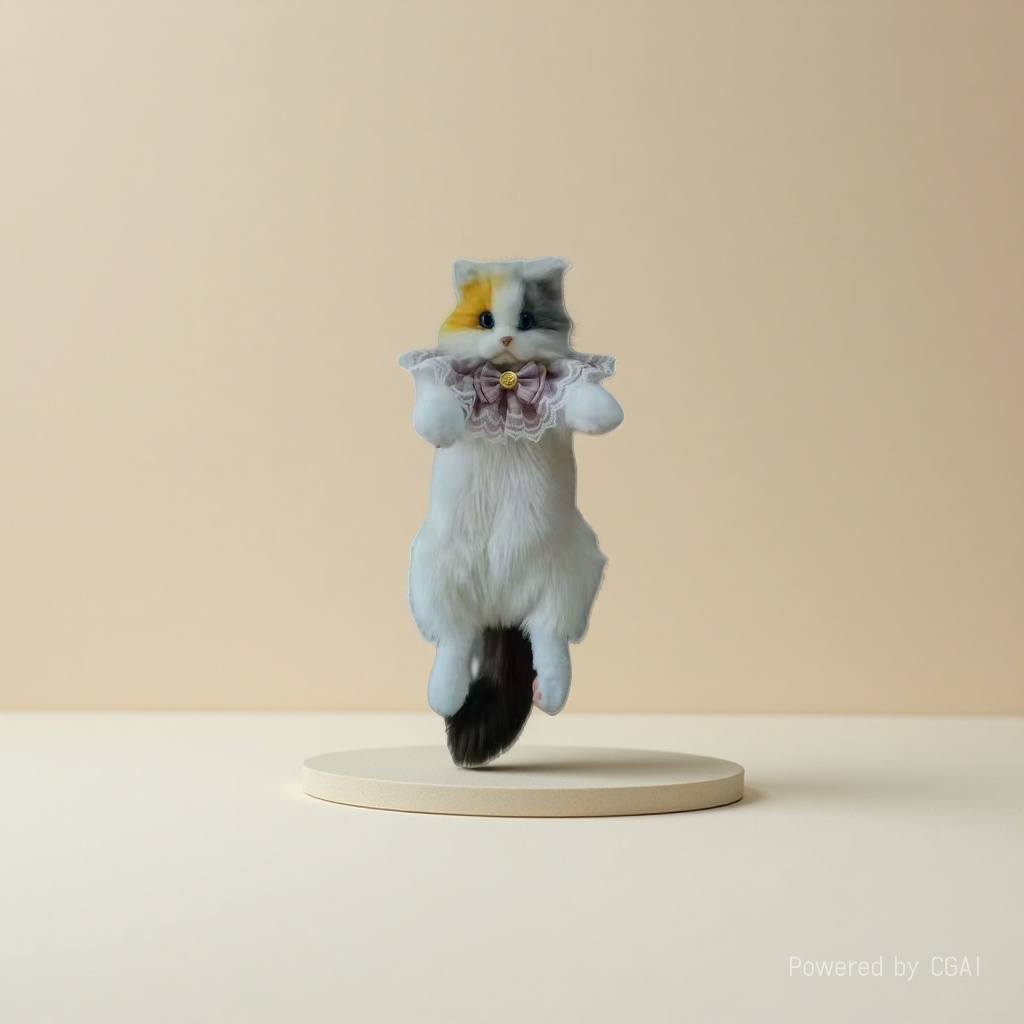 Cute simulation plush cat backpack doll, cat figurine, plush soothing doll, birthday toy gift for girls