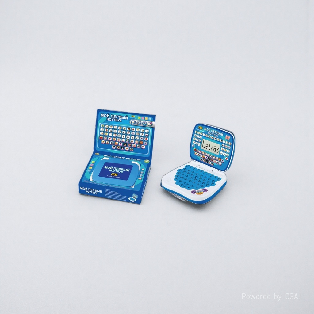 Yisirui AI Early Education Learning Machine, in the shape of a notebook computer, is a children's word reading machine with a card-inserting smart educational toy Application Scenario