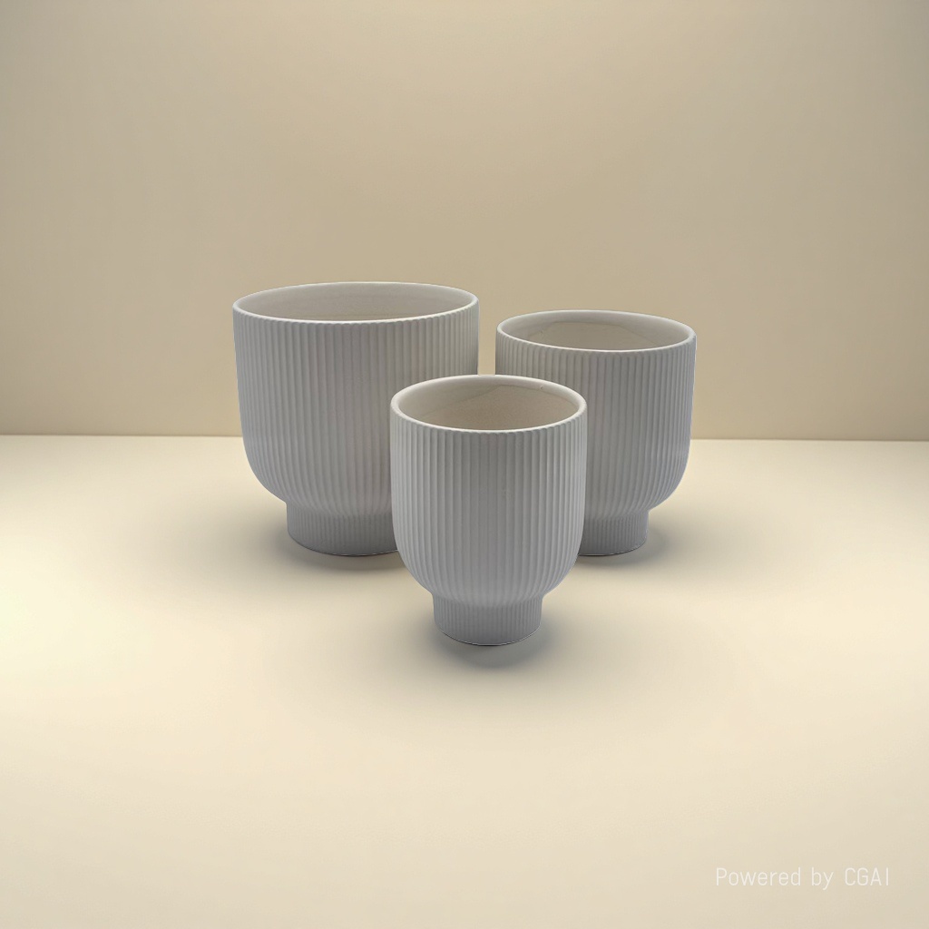 Ceramic hydroponic flower pot container with inner box, multi-material and multi-functional flower pot details Picture