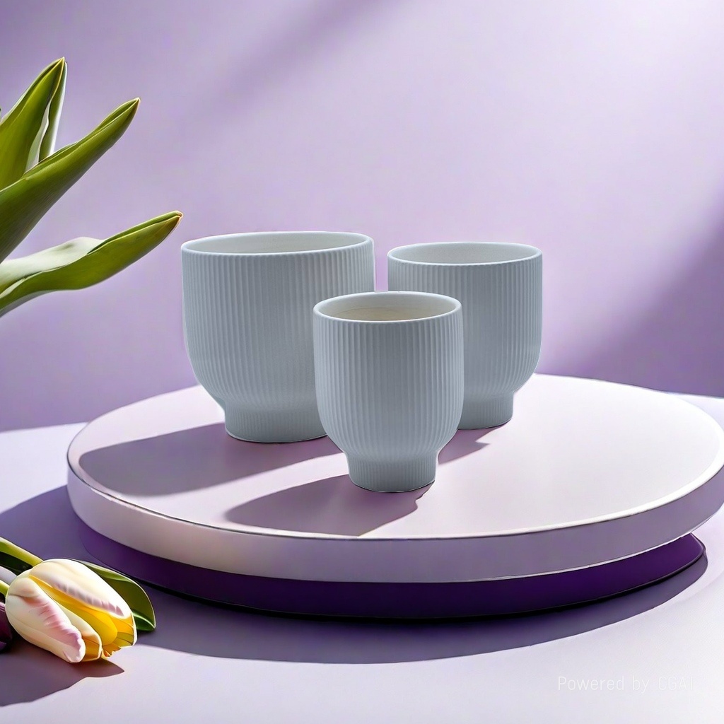 Plastic and ceramic hydroponic flower pot containers with inner boxes are available in multiple materials. 100937792 Application Scenario