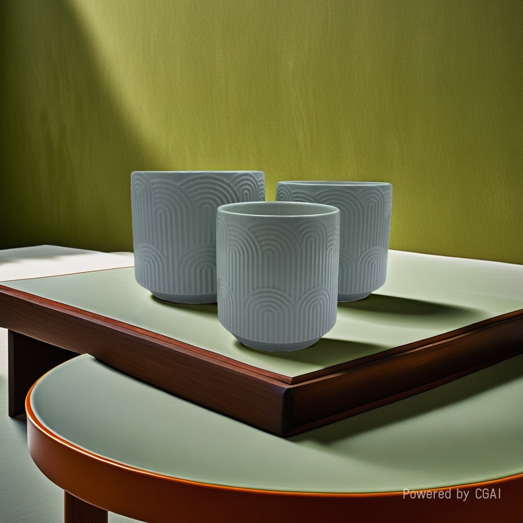 Celadon patterned plastic hydroponic flowerpot, ceramic flowerpot inner box Application Scenario