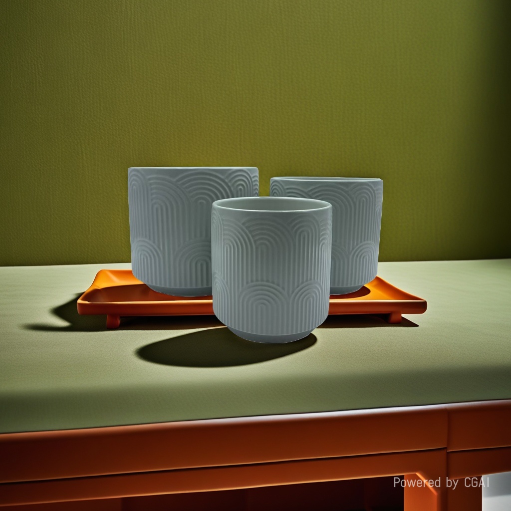 Celadon patterned plastic hydroponic flowerpot, ceramic flowerpot inner box Specification image