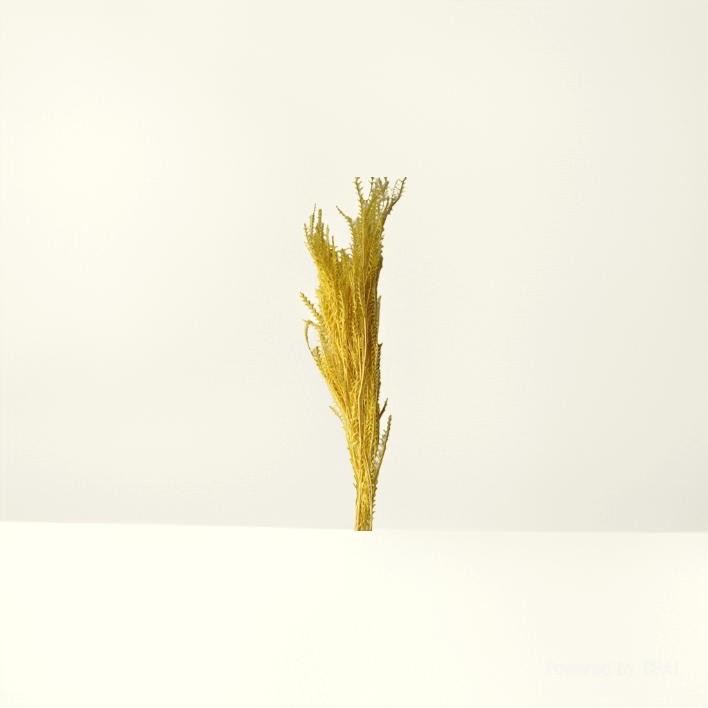 Yellow dried flower plant ornaments, artificial plastic resin oil drip flower decorative package