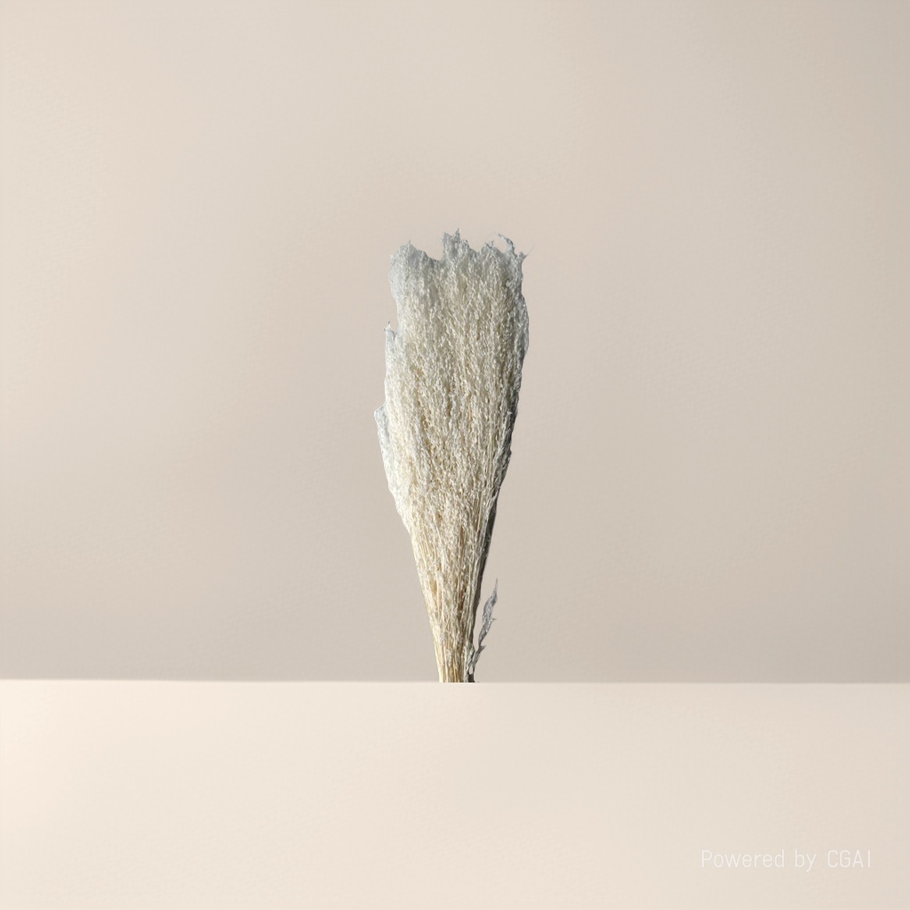 White dried flower bouquet with resin oil drip, artificial plant dried flower package 180g Specification image