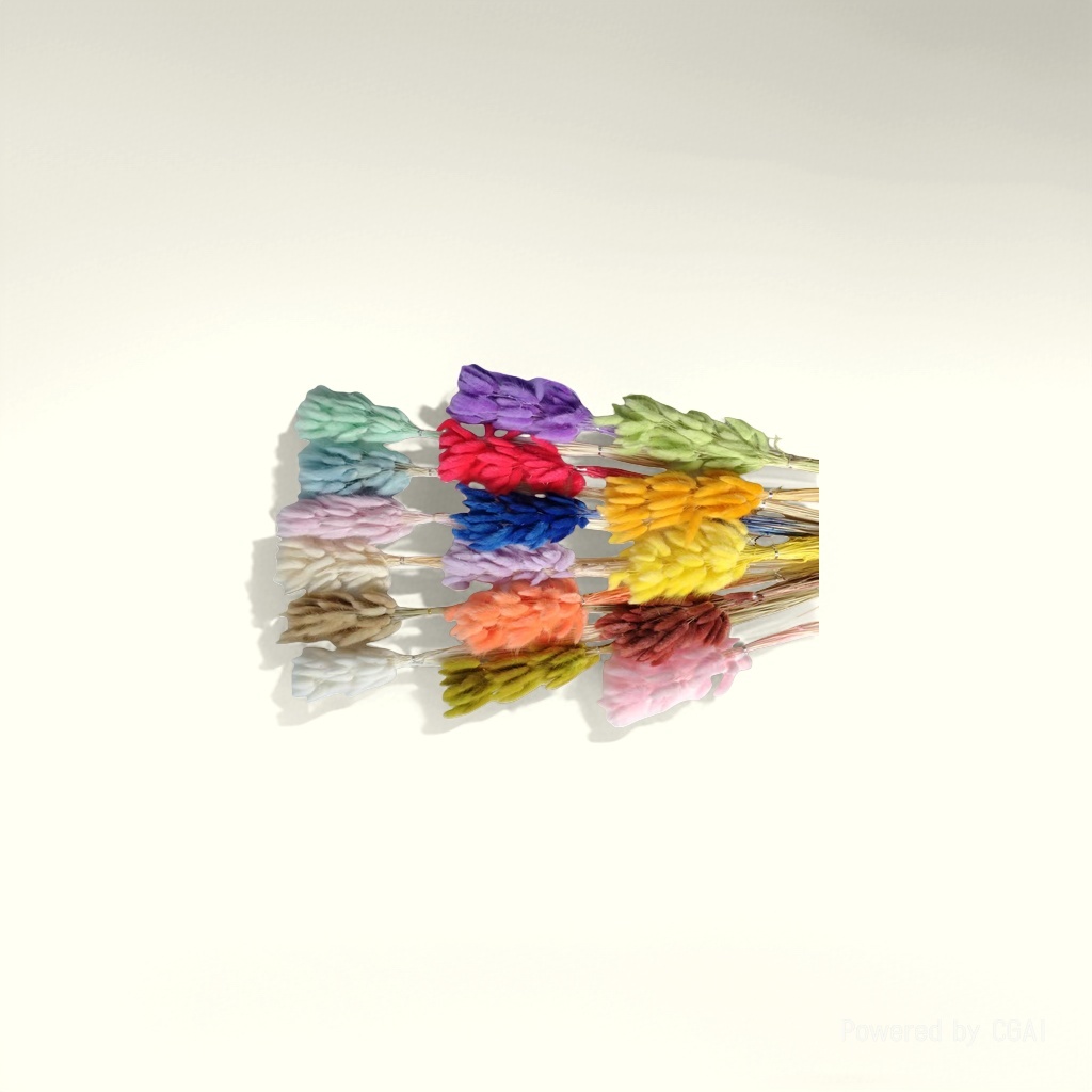 Colorful dried flower bouquets, resin oil drip flowers, artificial plastic flowers, and plant dried flower bags