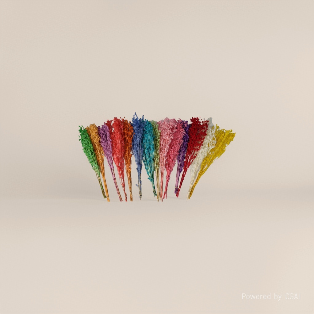 Colorful dried flower bouquets, grass flowers, resin oil drip flowers, plant dried flower packs, artificial plastic flowers Application Scenario