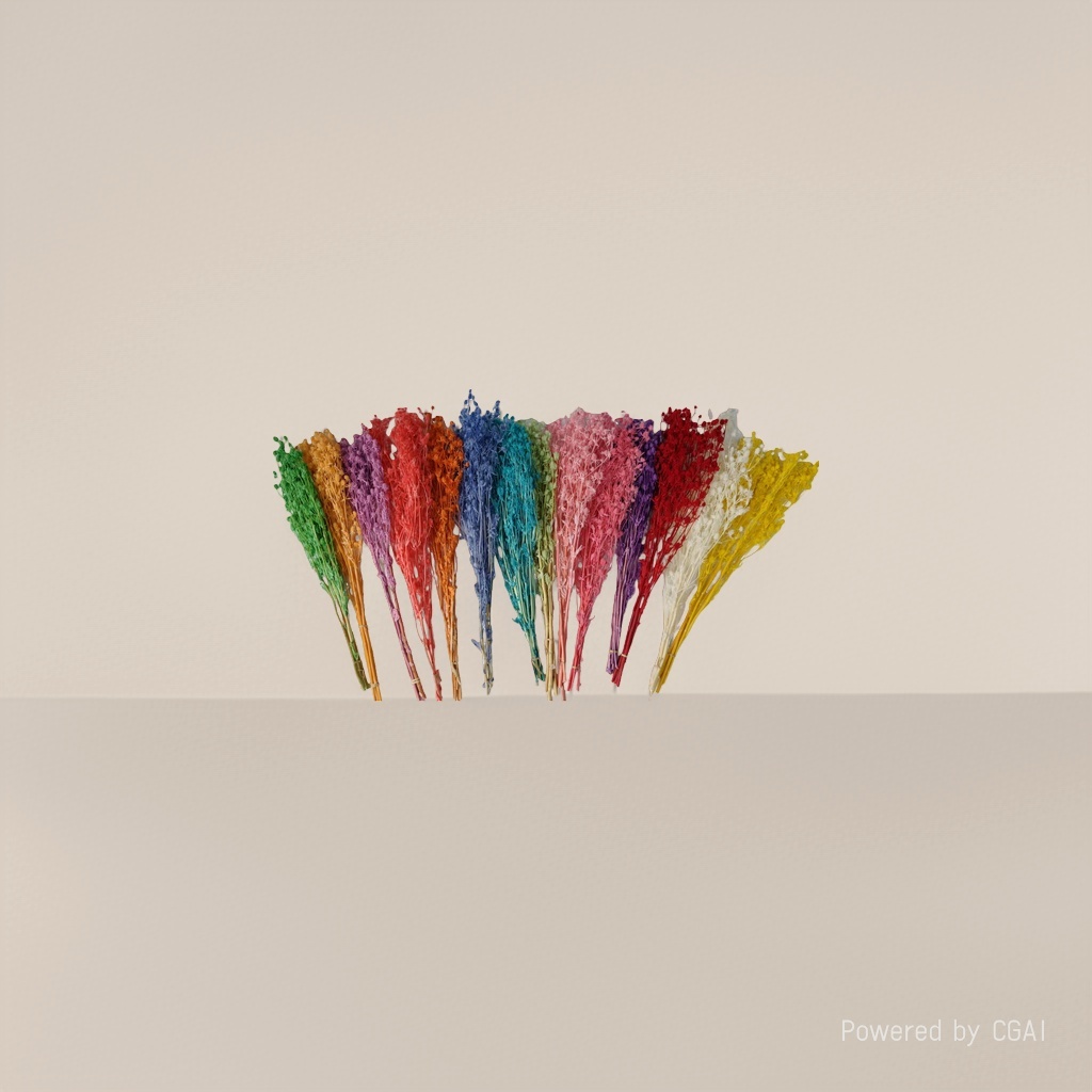 Colorful dried flower bouquets, grass flowers, resin oil drip flowers, plant dried flower packs, artificial plastic flowers Specification image