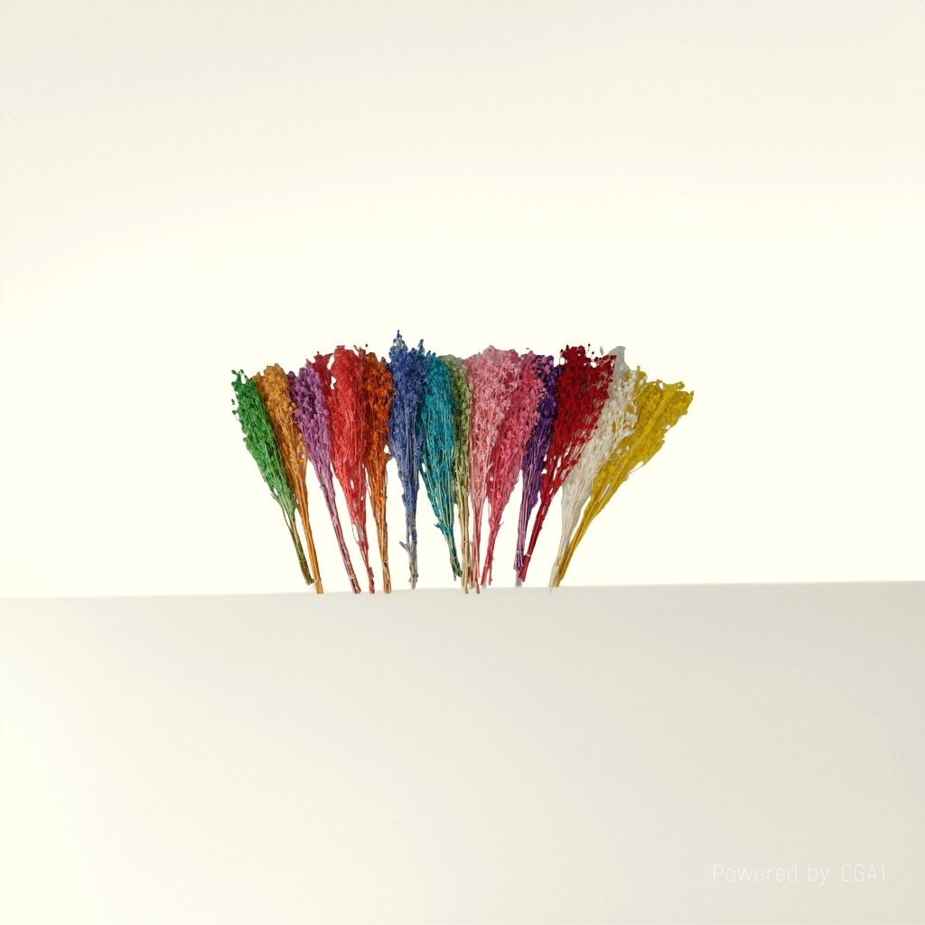 Colorful dried flower bouquets, grass flowers, resin oil drip flowers, plant dried flower packs, artificial plastic flowers
