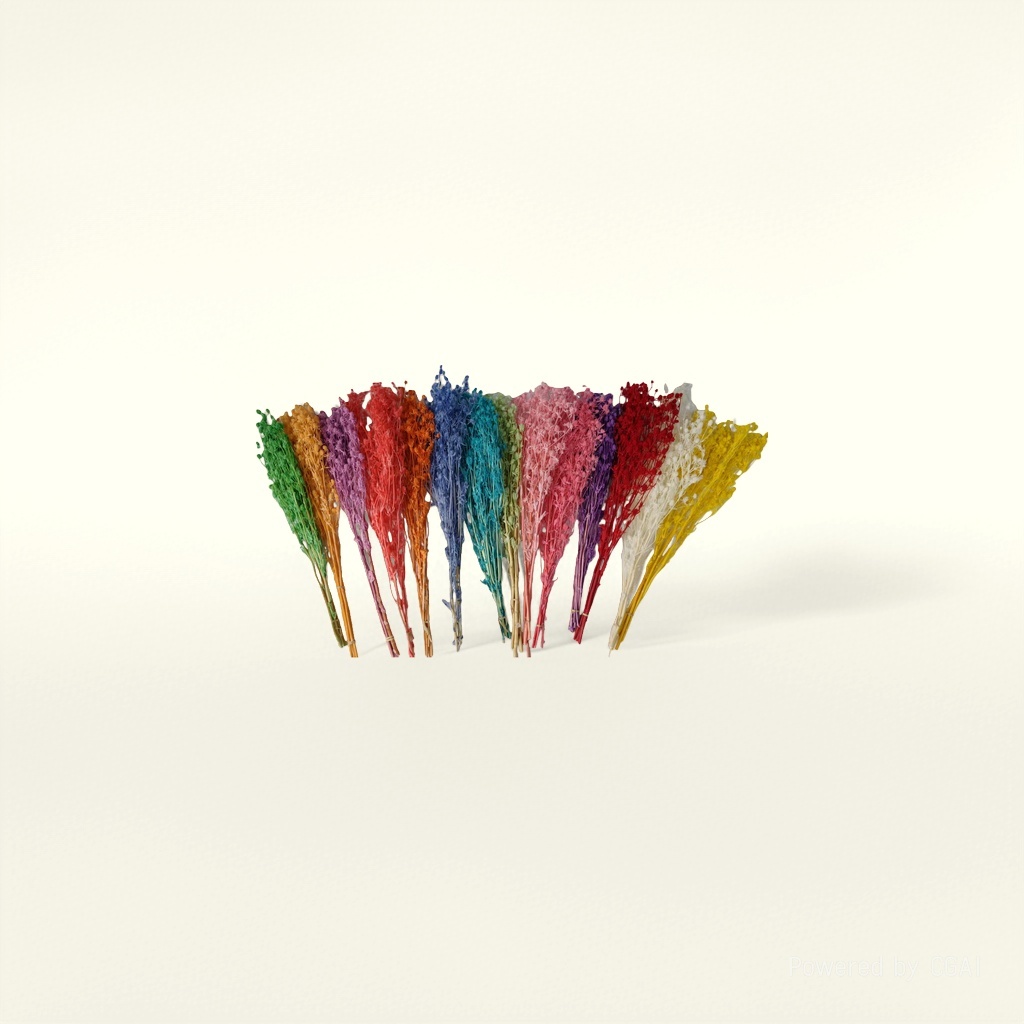 Colorful dried flower bouquets, grass flowers, resin oil drip flowers, plant dried flower packs, artificial plastic flowers details Picture