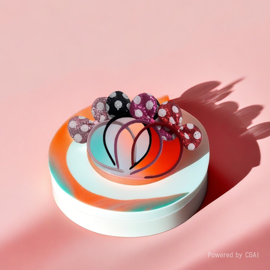 Pearl-decorated children's headband base, fashionable and versatile headband Specification image