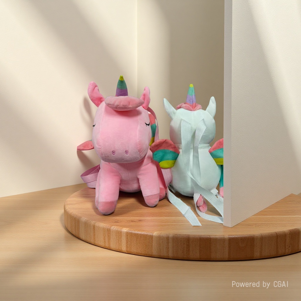 Cute unicorn doll, rainbow horse plush backpack, plush toy, birthday gift for girls Application Scenario
