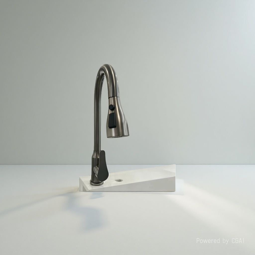 Universal sliding kitchen faucet steel sink, cold and hot dual-purpose splash-proof faucet gun dust Application Scenario