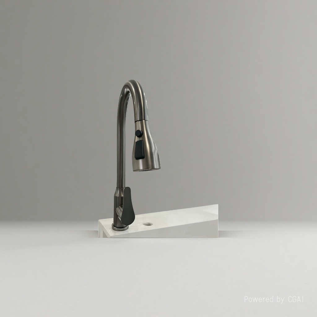 Universal sliding kitchen faucet steel sink, cold and hot dual-purpose splash-proof faucet gun dust details Picture