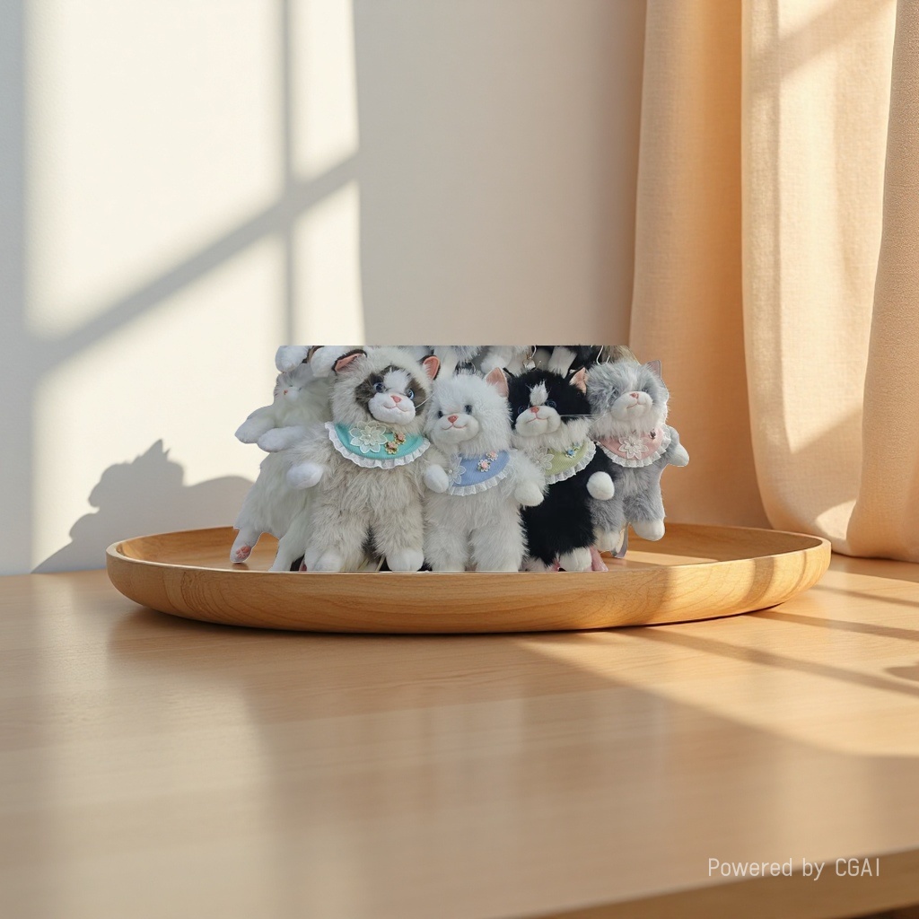 New faux cat doll, meow cat doll, cat figurine, backpack, soothing plush toy, birthday gift for girls Application Scenario