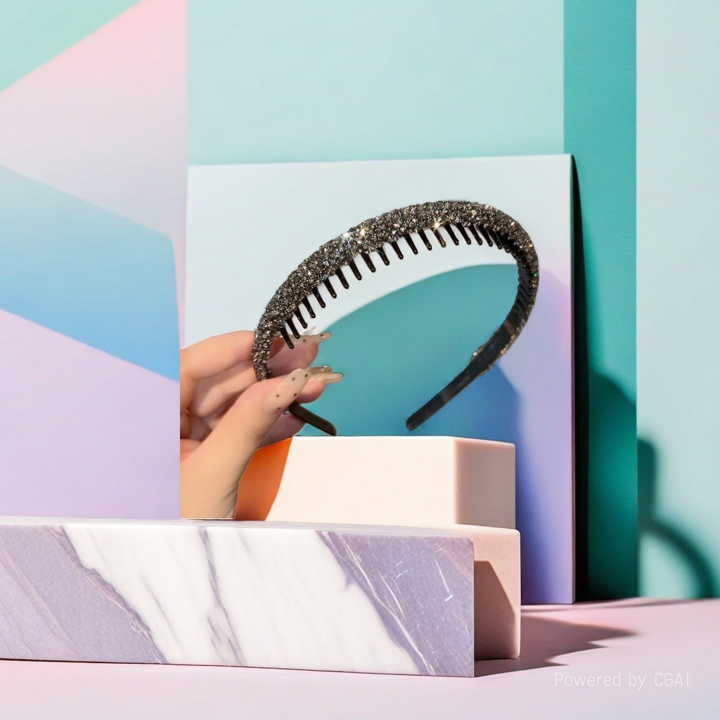 The pearl children's headband base is a fashionable and versatile headband that suits various looks