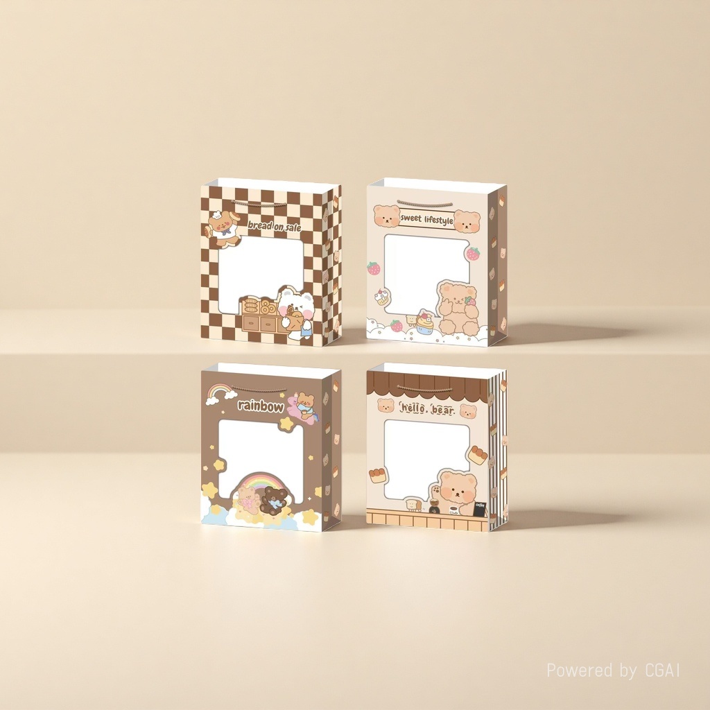 Cute cartoon-style gift packaging box paper bag for souvenirs details Picture