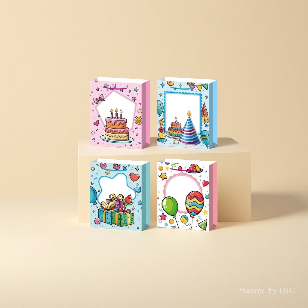 Tipetoys birthday theme souvenir special gift packaging box paper bag details Picture