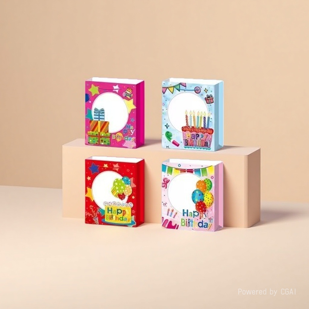 Birthday music DIY souvenir special gift packaging box + gift paper bag set gift box packaging gift box details Picture