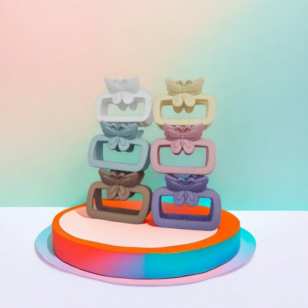 Butterfly-shaped acetate gripper, shark clip, hairpin, fashionable hair clip gripper details Picture