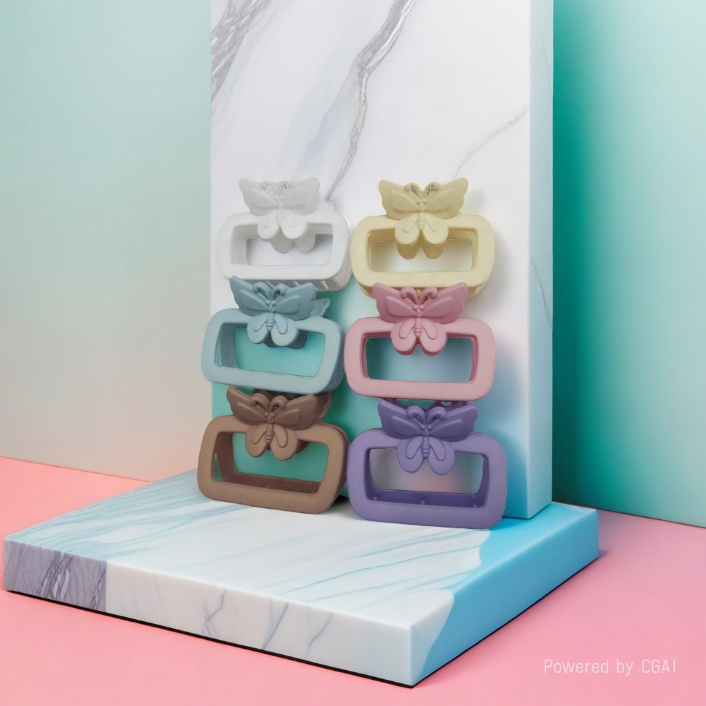 Butterfly-shaped acetate gripper, shark clip, hairpin, fashionable hair clip gripper