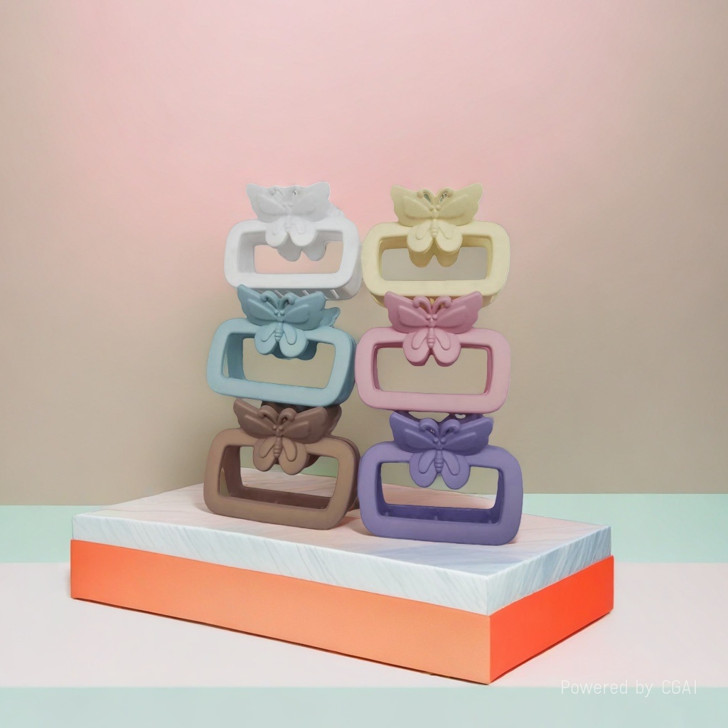 Butterfly-shaped acetate gripper, shark clip, hairpin, fashionable hair clip gripper Specification image
