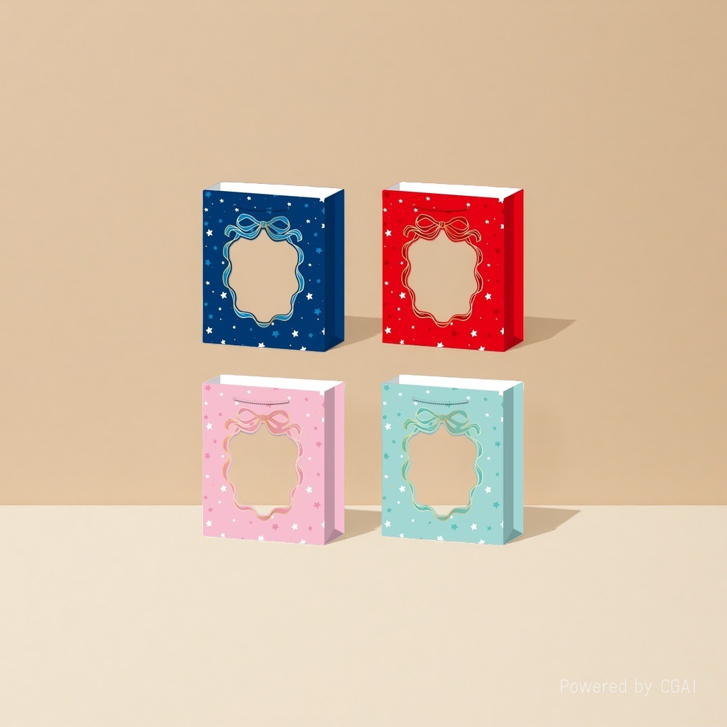 Tipetoys Gilded window star Bow gift Bag