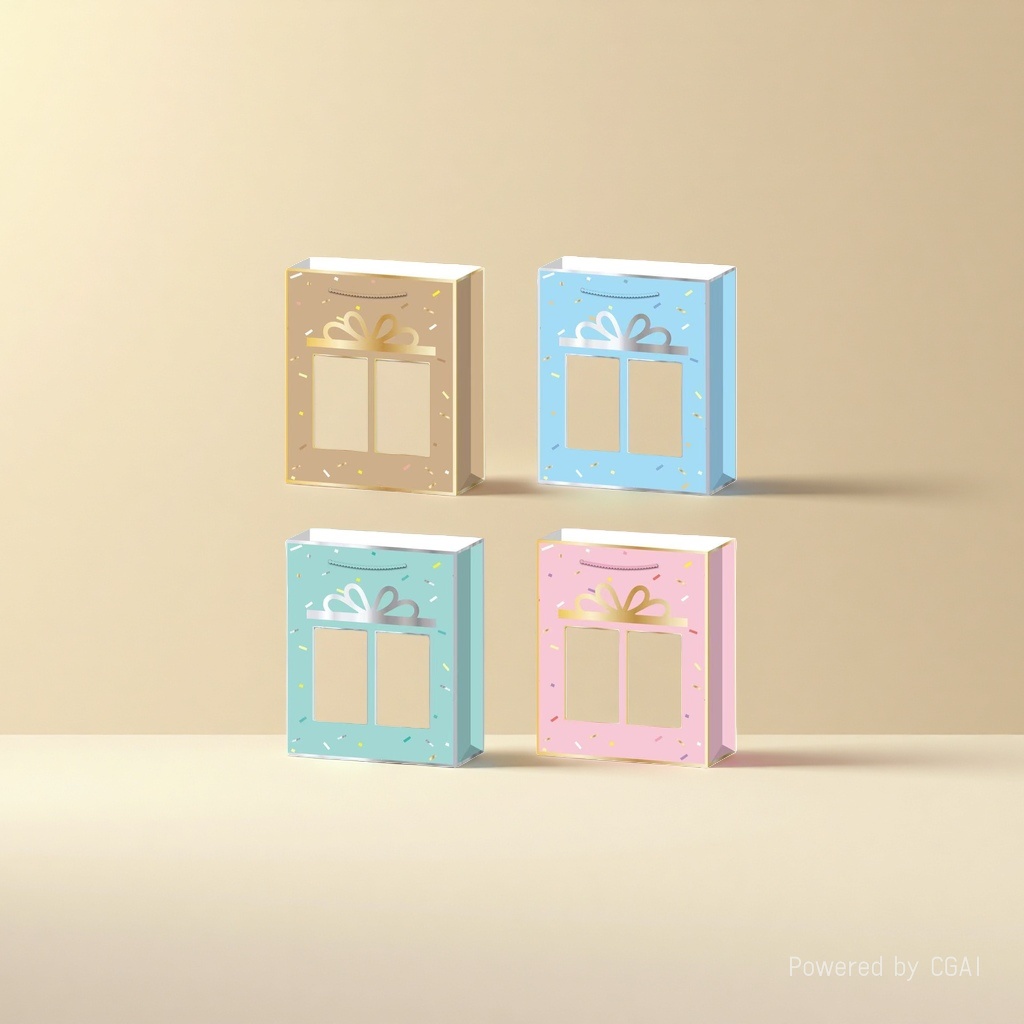 Gilded window-opening gift bag details Picture