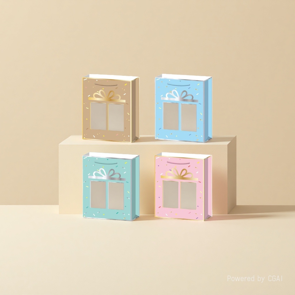 Gilded window-opening gift bag Specification image