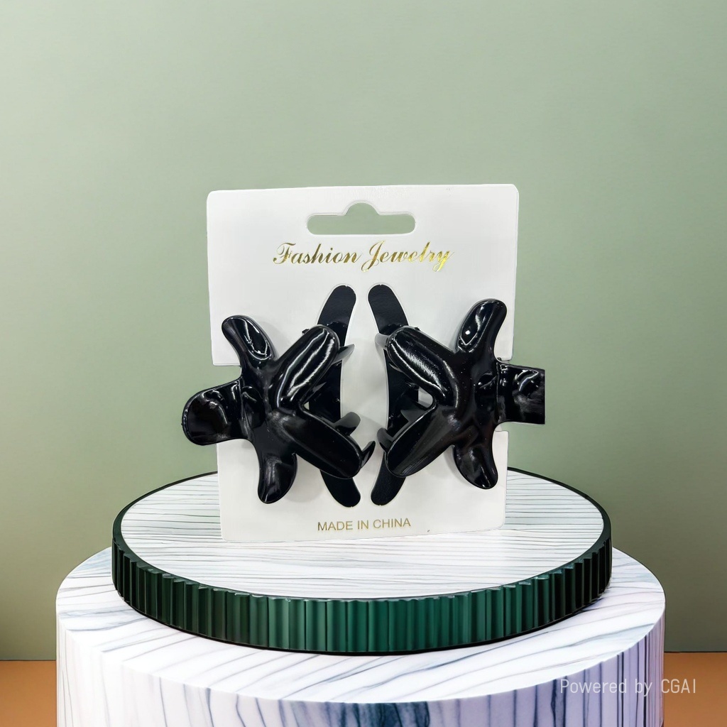 Black acetic acid shark clip, large hairpin, fashionable and simple hairpin 114811708 Specification image