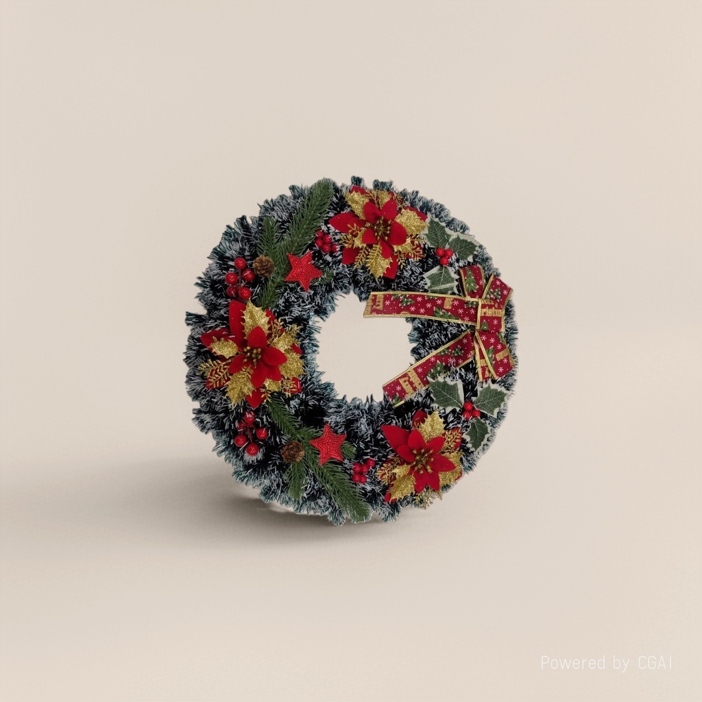 Christmas decorations, Christmas wreaths, Christmas atmosphere decorations, Christmas door hangers details Picture
